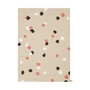 myfelt - Terra Sand filt kugletæppe, 120 x 170 cm, beige / hvid / koral / antracit