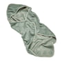 Leander - Håndklæde-hættetrøje med hætte, 100% økologisk bomuld, 80 x 80 cm, sage green