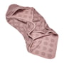 Leander - Håndklæde-hættetrøje med hætte, 100% økologisk bomuld, 80 x 80 cm, wood rose