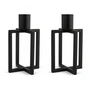 HANA - OneFlame lysestage H 11,3 x Ø 7 cm, sort (sæt med 2)