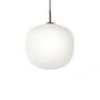 Muuto - Rime pendel Ø 45 cm, opal / dyb rød