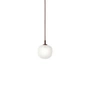 Muuto - Rime pendel Ø 12 cm, opal / dyb rød