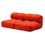 OUT Objekte unserer Tage - Sander 02, 2. 5-personers sofa, ren orange (Vidar 4 0542 af Kvadrat/Raf Simons)