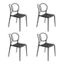 Driade - Sissi Chair Outdoor, mørkegrå (sæt med 4)