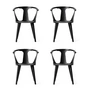 & Tradition - In Between Chair SK1, sortbejdset eg (sæt med 4)