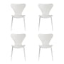 Fritz Hansen - Serie 7 stol, monokrom, hvid/hvidlakeret ask (sæt med 4)
