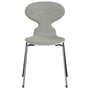 Fritz Hansen - Ant 3101 stol, hvid / grå (Hallingdal 0110) / hvidlakeret ask / forkromet