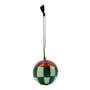 House Doctor - Harlequin ornament, grøn / rød / sand