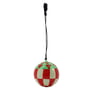 House Doctor - Harlequin ornament, turkis / rød / sand