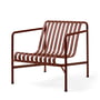 Hay - Palissade Lounge Chair Low, jernrød