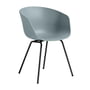 Hay - About A Chair AAC 26, stål sort / støvet blå 2. 0