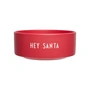 Design Letters - Snack skål, Hey Santa / faded rose