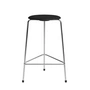 Fritz Hansen - High Dot barstol H 65 cm, sort ask finer/krom base