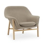 Normann Copenhagen - Drape Lounge Chair, lav, eg / Main Line Flax 23