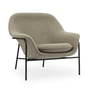 Normann Copenhagen - Drape Lounge Chair, lav, sort / Synergy 32