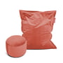 Fatboy - Original Slim Bean Bag Velvet inkl. Point Puf Velvet, rhubarb