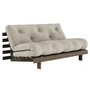 Karup Design - Roots sovesofa, 160 x 200 cm, fyrre johannesbrød brun/hør (914)