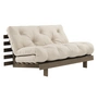 Karup Design - Roots sovesofa, 140 x 200 cm, fyrre johannesbrød brun/beige (402)