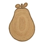 Ferm Living - flettet jute tæppe, pære / natur