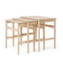 Carl Hansen - CH004 Nesting Tables, hvidolieret eg (sæt med 3)