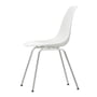 Vitra - Eames Plastic Side Chair DSX, forkromet/hvid (filtglider basic dark)