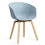 HAY - About A Chair AAC 22, lakeret eg / skiferblå 2. (plastiksvævefly)