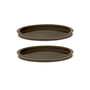 Serax - Dune tallerken fra Kelly Wearstler, Ø 23 cm, skifer / brun (sæt med 2)