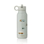 LIEWOOD - Falk vandflaske, 350 ml, køretøjer, dueblå blanding