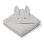 LIEWOOD - Albert babyhåndklæde med hætte, kanin, grå