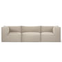 ferm Living - Catena Modular 3-personers sofa med armlæn, natur (Rich Linen)