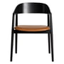 Andersen Furniture - AC2 stol, sort eg / cognac læder