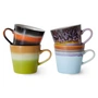 HKliving - 70's Cappuccinokopper, 300 ml, fast (sæt med 4)
