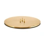 ester & erik - lysestage til koniske lys, ⌀ 12 cm, guld / mat