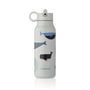 LIEWOOD - Falk vandflaske, 350 ml, hvaler / sky blå