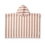 LIEWOOD - Paco badeponcho, 1 - 2 år, stribet, hvid/toscana rose