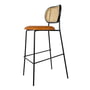 Studio Zondag - Rabbit barstol, sort ask / krom stel