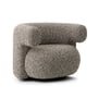 Normann Copenhagen - Burra Lounge Chair med omvendt funktion, brun (Zero 0110)