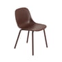 Muuto - Fiber Outdoor stol, brun rød