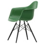 Vitra - Eames Plastic Armchair DAW RE, ahornsort / smaragd (filtglidere basic dark)