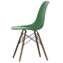 Vitra - Eames Plastic Side Chair DSW RE, mørk ahorn/smaragd (filt gliders basic dark)