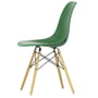 Vitra - Eames Plastic Side Chair DSW RE, gullig ahorn/smaragd (filt gliders basic dark)