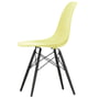 Vitra - Eames Plastic Side Chair DSW RE, ahornsort / citron (filtglider basic dark)