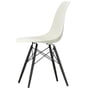 Vitra - Eames Plastic Side Chair DSW RE, ahorn sort / småsten (filt gliders basic dark)