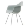 Vitra - Eames Plastic Lænestol DAX RE, forkromet / lysegrå (filtglider basic dark)