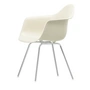 Vitra - Eames Plastic Lænestol DAX RE, forkromet / rullesten (filtglider basic dark)