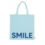 Design Letters - AJ Favourite Tote Bag, Smile / isblå