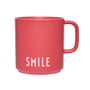 Design Letters - AJ Favourite porcelæn krus med hank, Smile / falmet rose