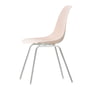 Vitra - Eames Plastic Side Chair DSX RE, forkromet/sart rose (filtglider basic dark)