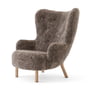 & Tradition - Petra Lounge Chair VB3, høj ryg, olieret eg / Sahara fåreskind