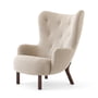 & Tradition - Petra Lounge Chair VB3, Høj ryg, olieret valnød / Karakorum 003
